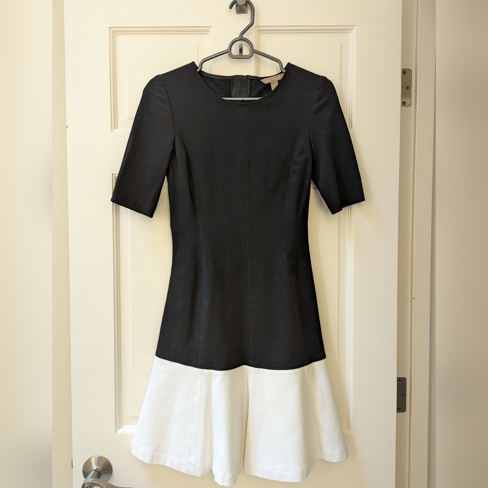 Banana Republic black and white dress, business or dressy, size 0